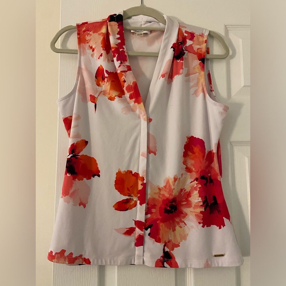 Chic Calvin Klein work blouse